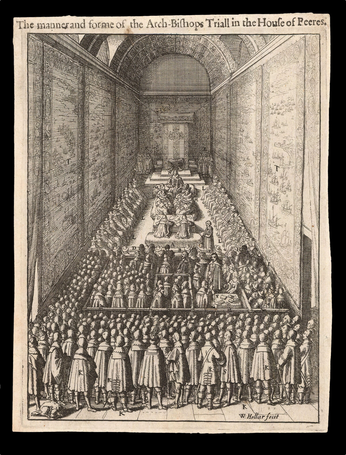HOLLAR, W[enceslaus] The manner and forme of the Arch-Bishops triall in the House of Peeres.
