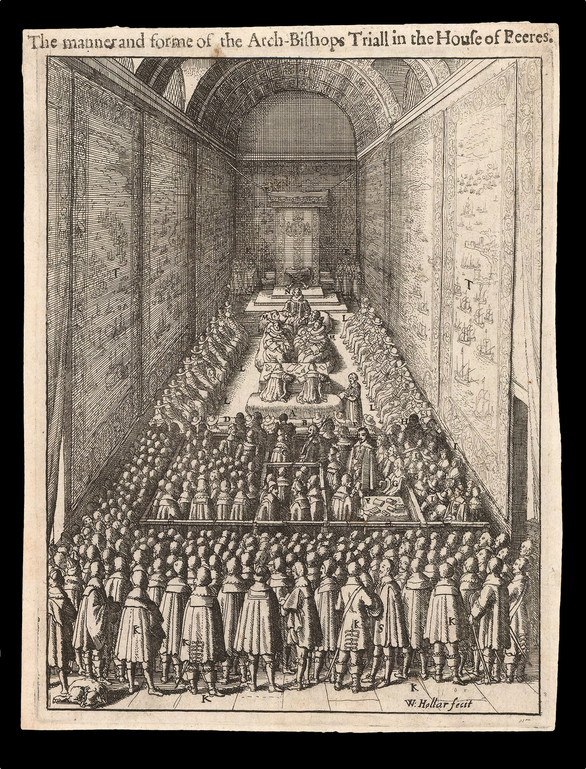 HOLLAR, W[enceslaus] The manner and forme of the Arch-Bishops triall in the House of Peeres.