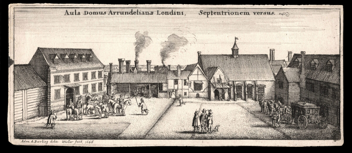 HOLLAR, W[enceslaus] [after] Adam A. BIERLING Aula Domus Arrundeliana Londini, Meridiem versus