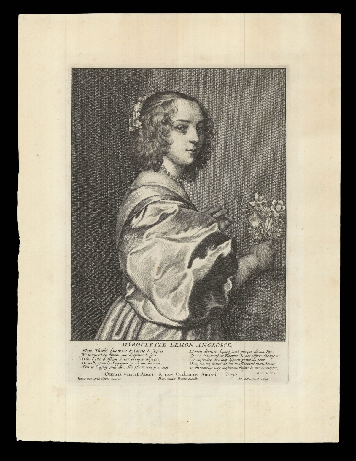 HOLLAR, W[enceslaus] [after] VAN DYCK, Anton[y] Marguerite Lemon Angloise