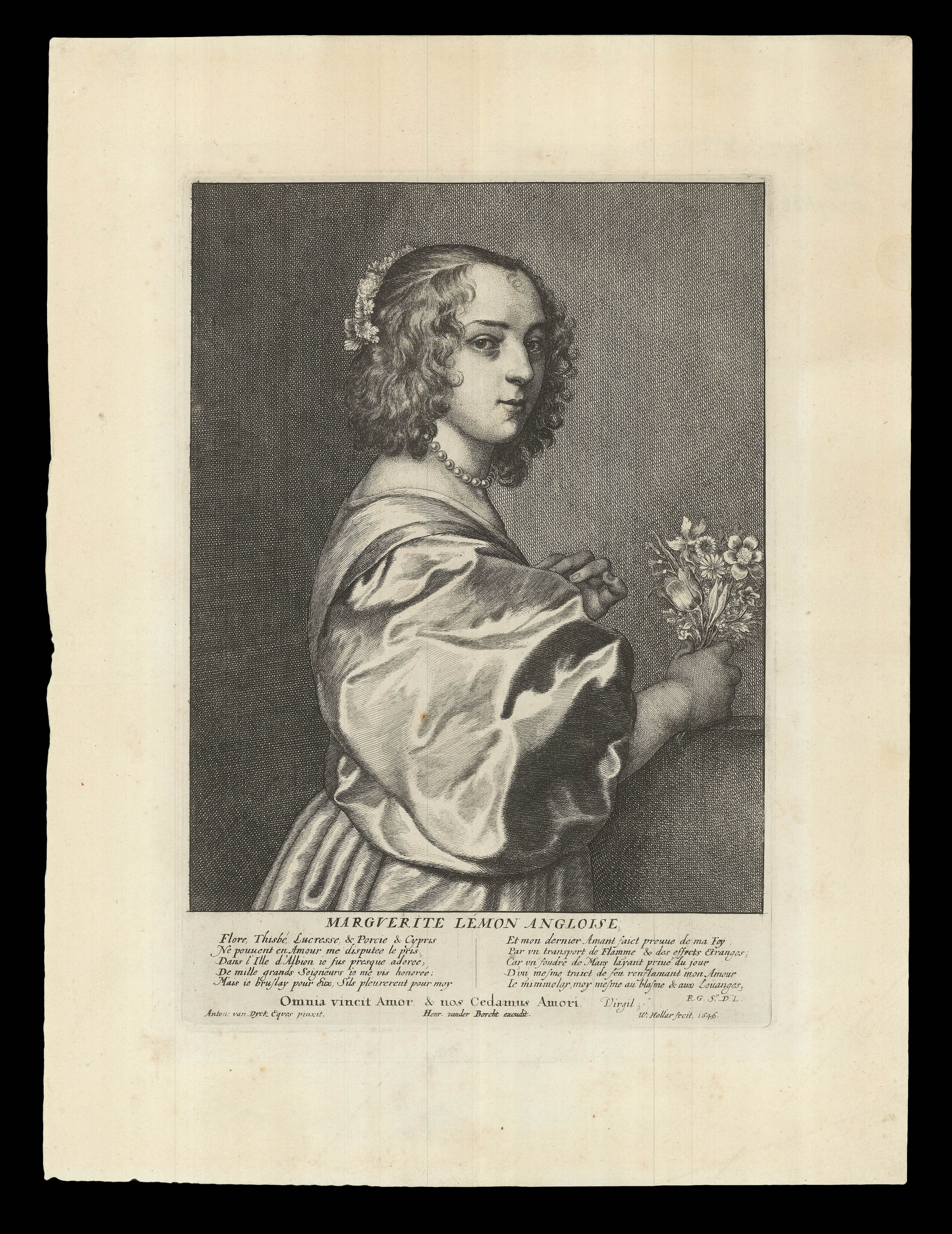 HOLLAR, W[enceslaus] [after] VAN DYCK, Anton[y] Marguerite Lemon Angloise