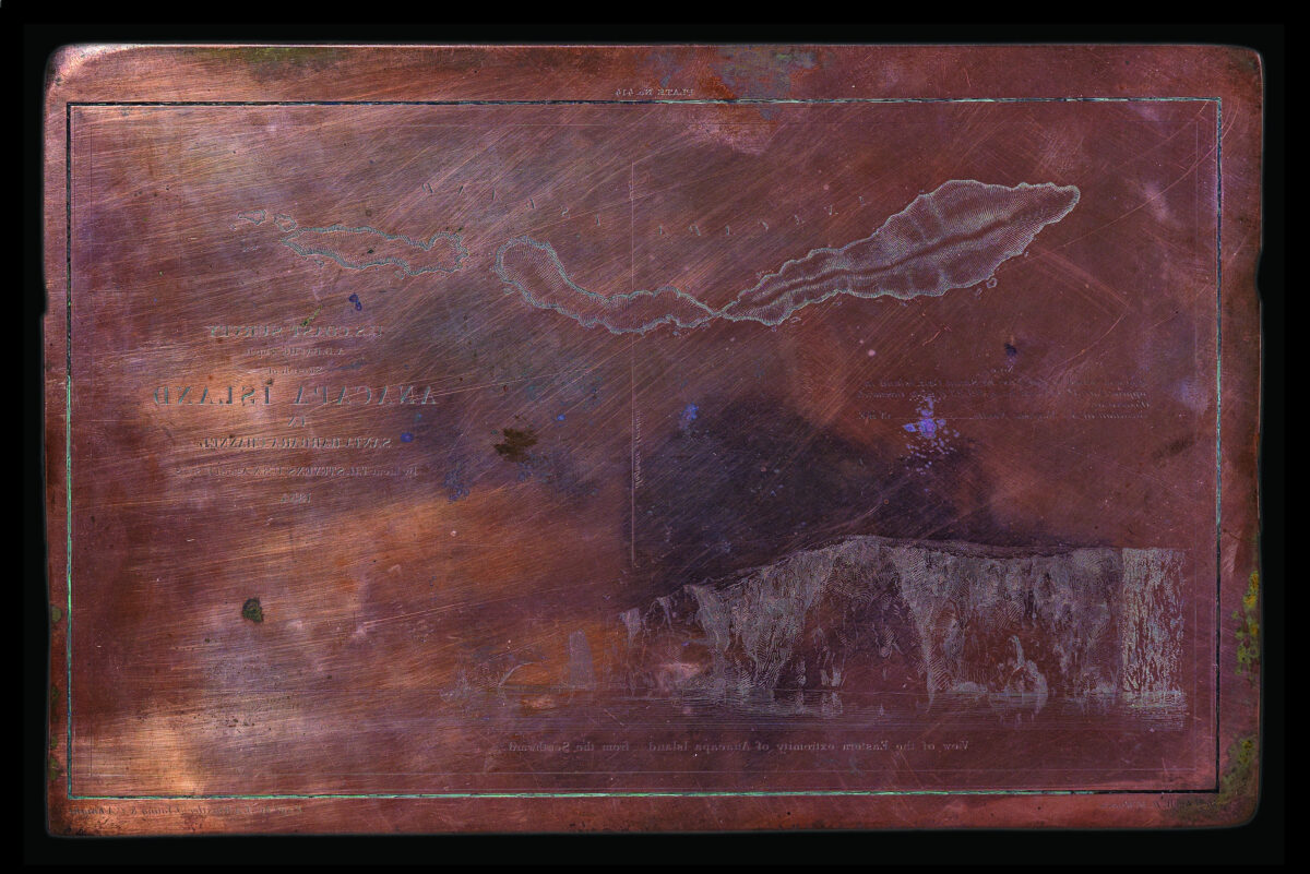 WHISTLER, James Abbott McNeill [Copper plate] Sketch of Anacapa Island In Santa Barbara Channel