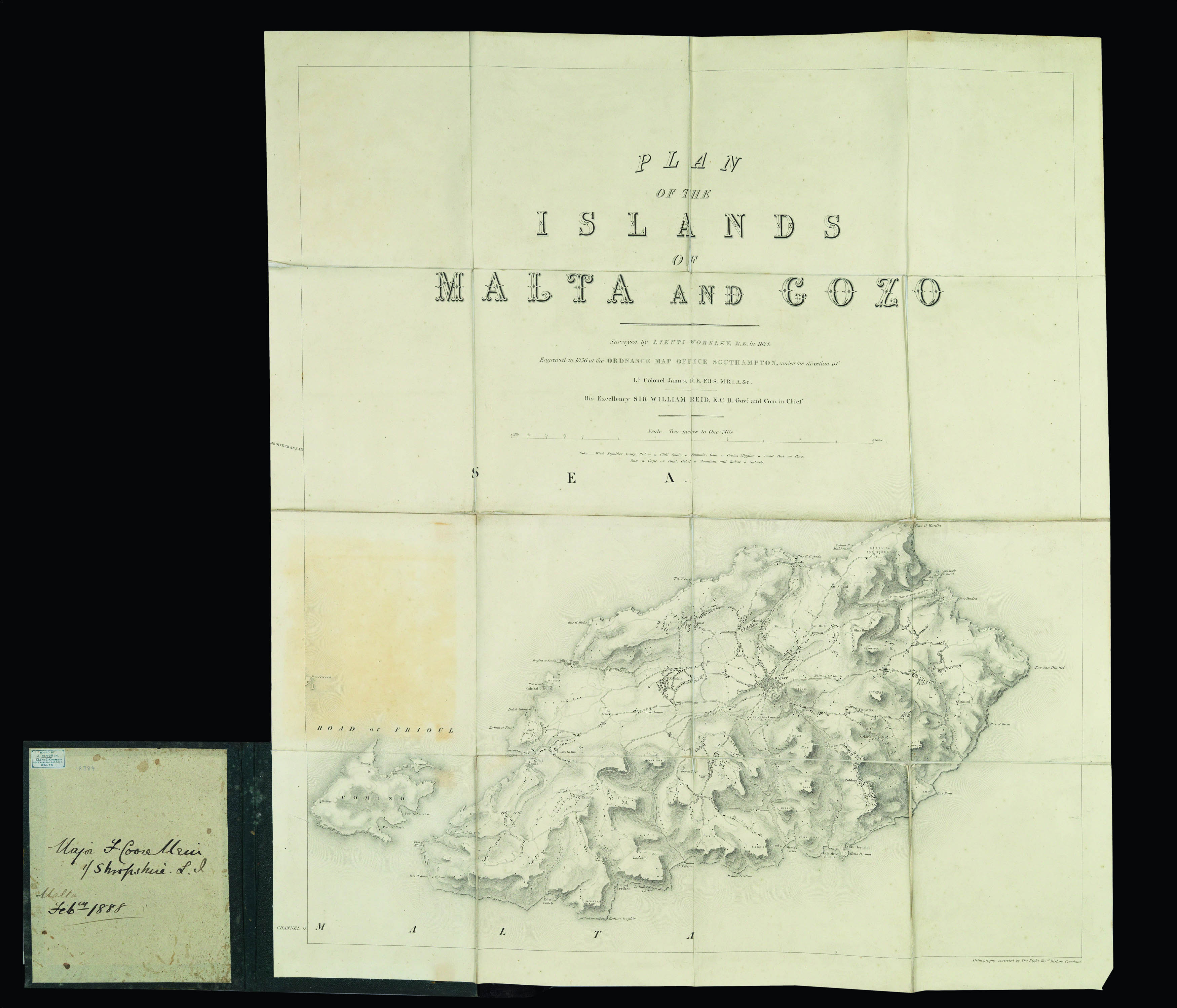 WORSLEY, Lieut[enant James White] Plan of the Islands of Malta and Gozo