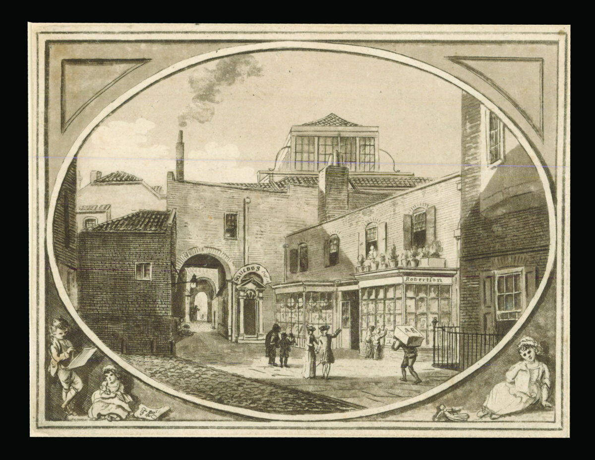 ROBERTSON, Archibald; and Paul SANDBY Arch[ibal]d Robertson, Print-Seller and Drawing-Master, in Savill Row Passage, adjoining Squib's Auction Room