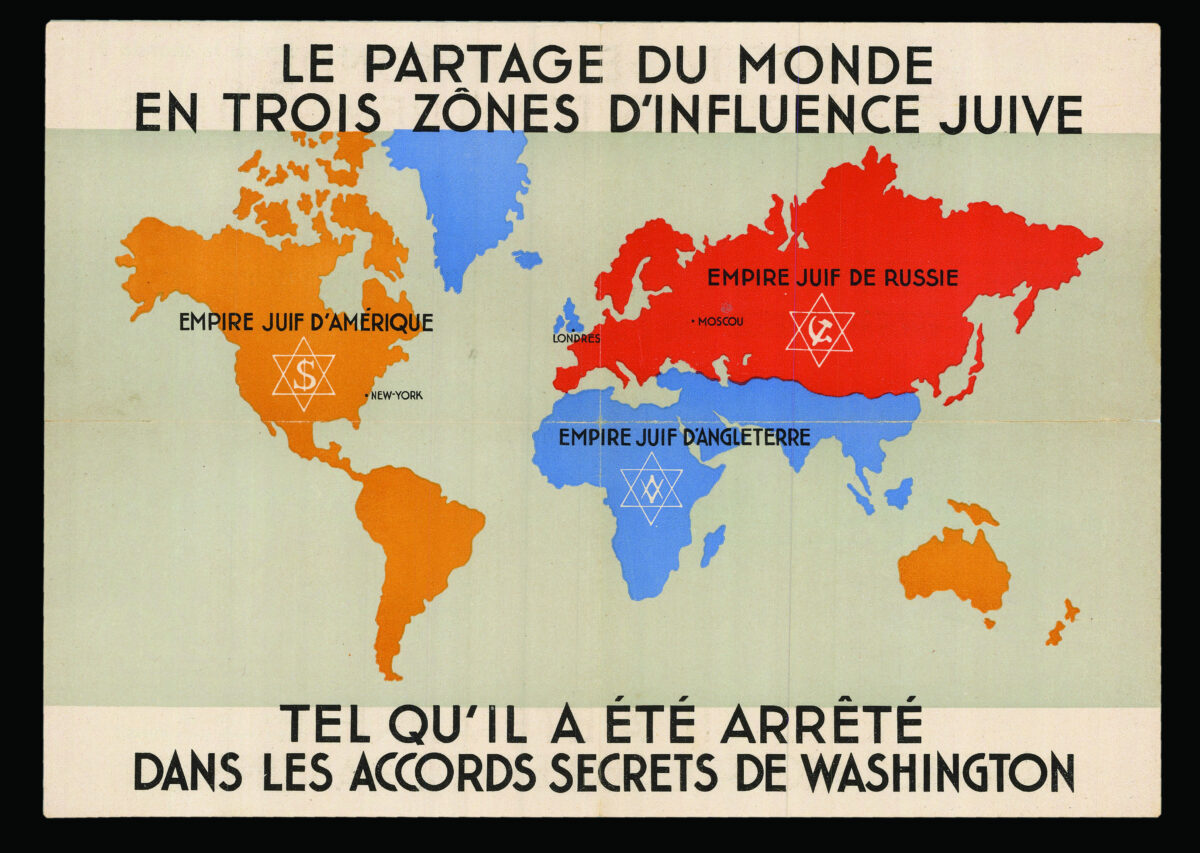 ANONYMOUS Le Partage du Monde en trois zones d'influence juive