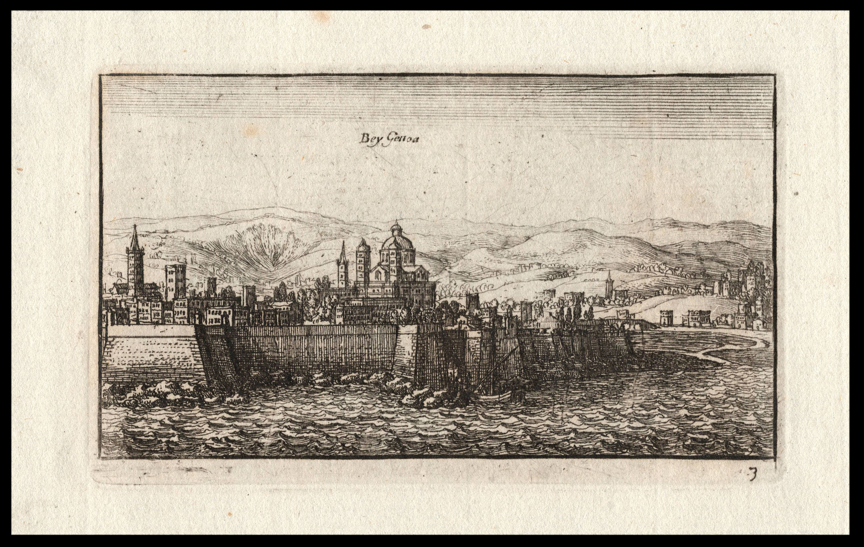 HOLLAR, W[enceslaus] [Six Italian Views, Genoa, St Giugliano d'Arba and Besagno].