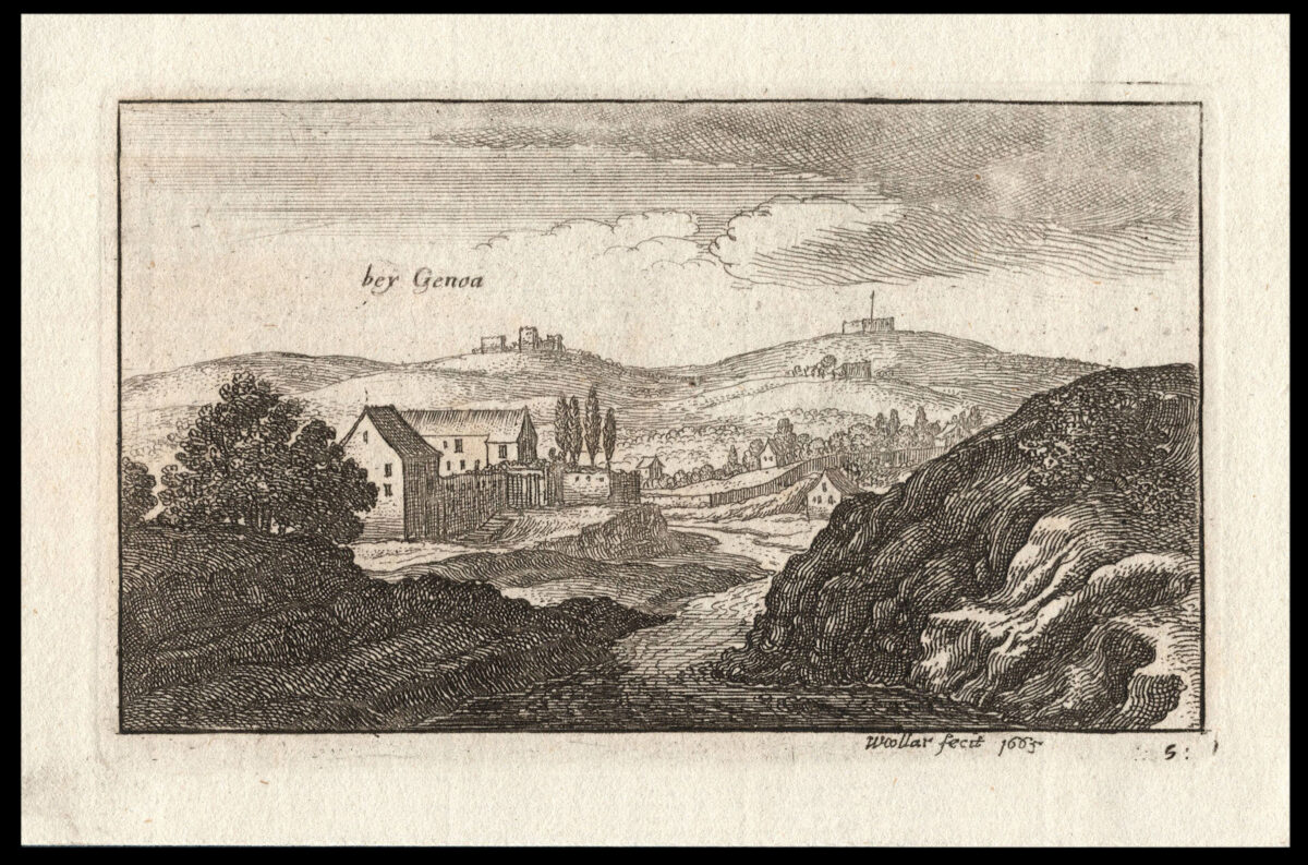 HOLLAR, W[enceslaus] [Six Italian Views, Genoa, St Giugliano d'Arba and Besagno].