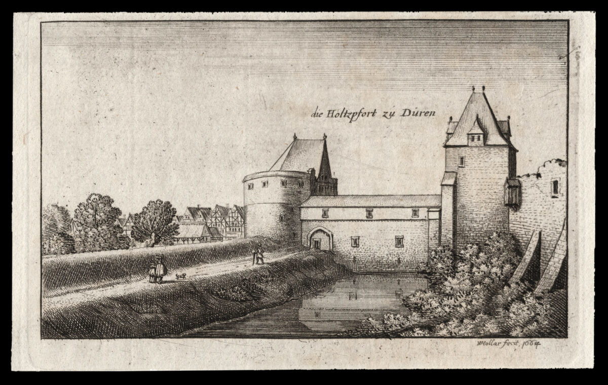 HOLLAR, W[enceslaus] [Six Northern European views: Duren, Hemsen, Cologne, Bonn, Brussels]