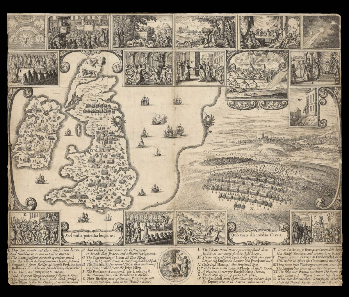 HOLLAR, [Wenceslaus] Sed nulla potentia longa est Quo non discordia Cives
