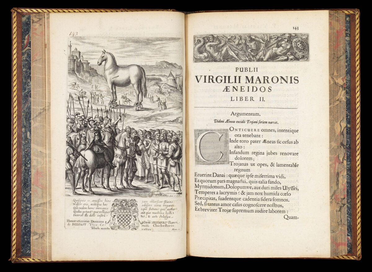 HOLLAR, Wenceslaus, and VIRGIL Opera per Johannem Ogilvium edita et sculpturis aenis adoranata.