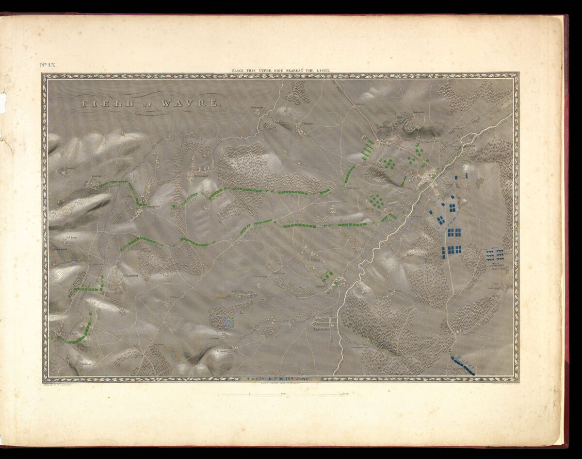 SIBORNE, William [Anaglyptographic atlas of the Waterloo Campaign].