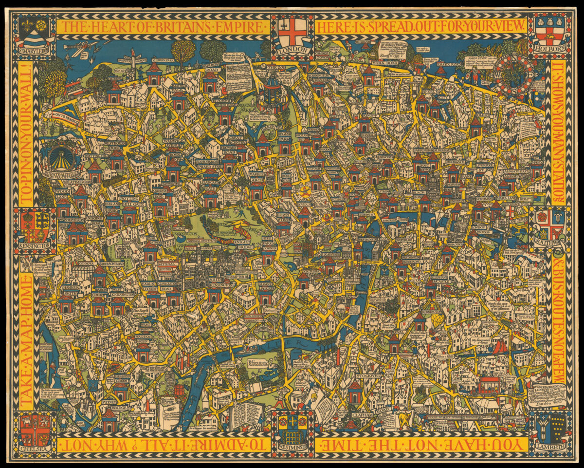 GILL, Macdonald The Wonderground Map of London Town