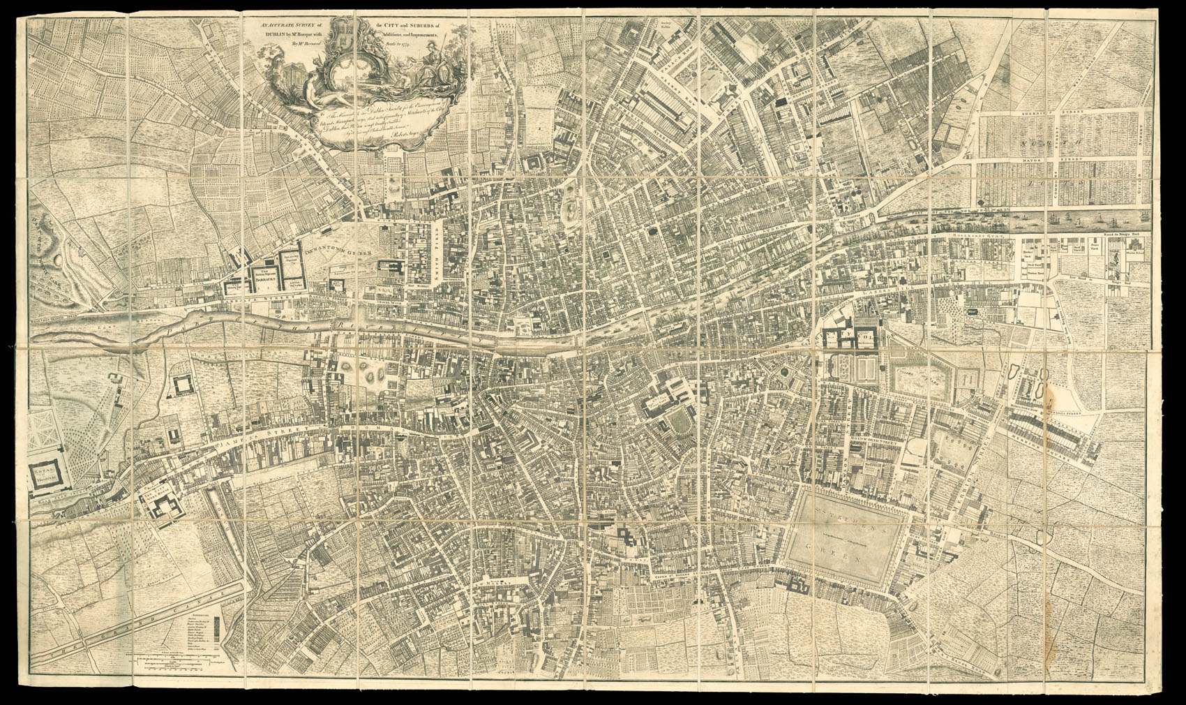 ROCQUE, John An Accurate Survey of the City and Suburbs of Dublin