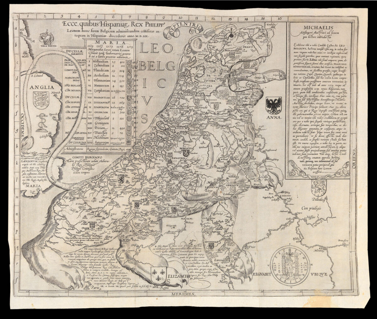 AITZING, Michael von Belgici Leonis Chorographia