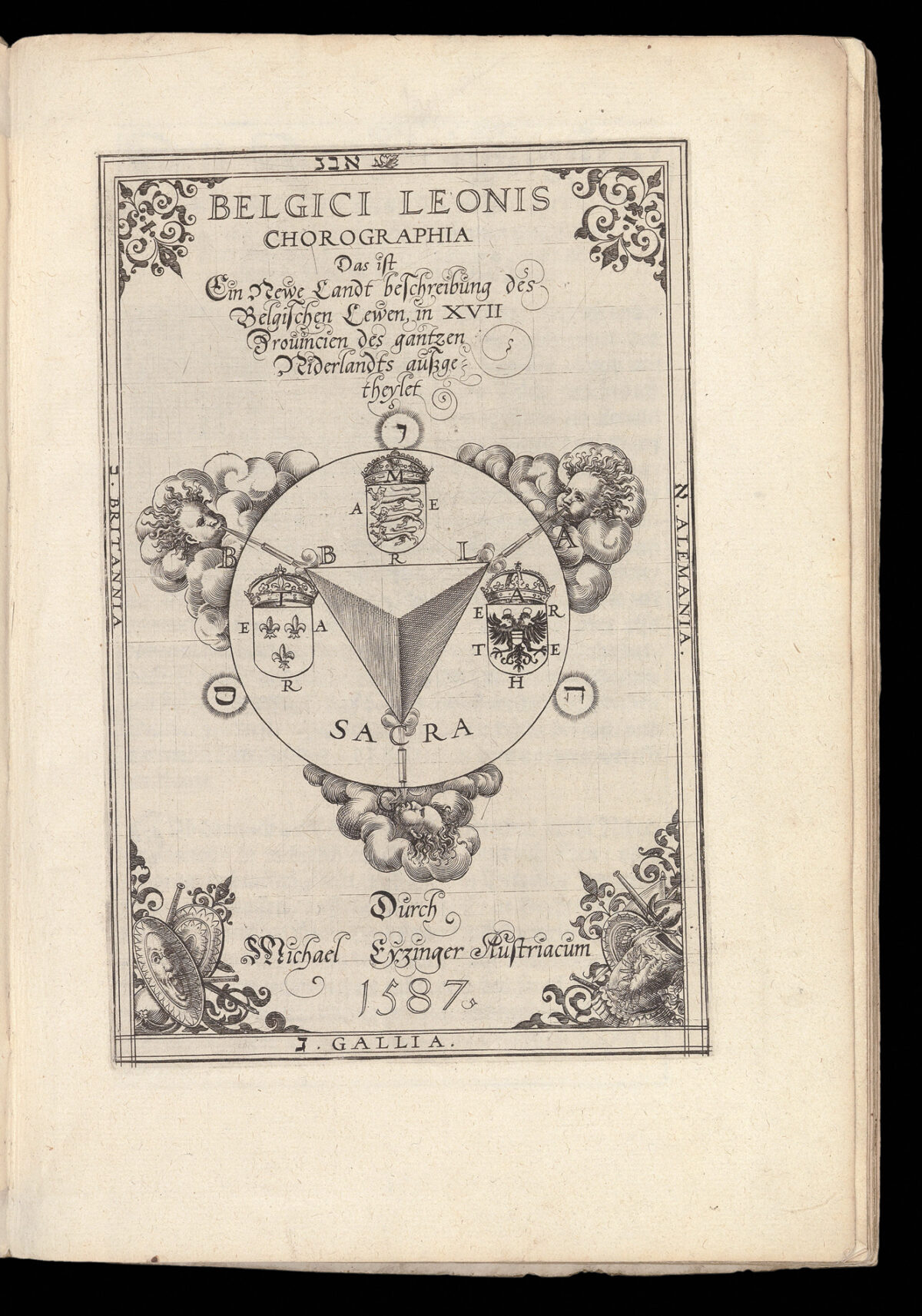 AITZING, Michael von Belgici Leonis Chorographia