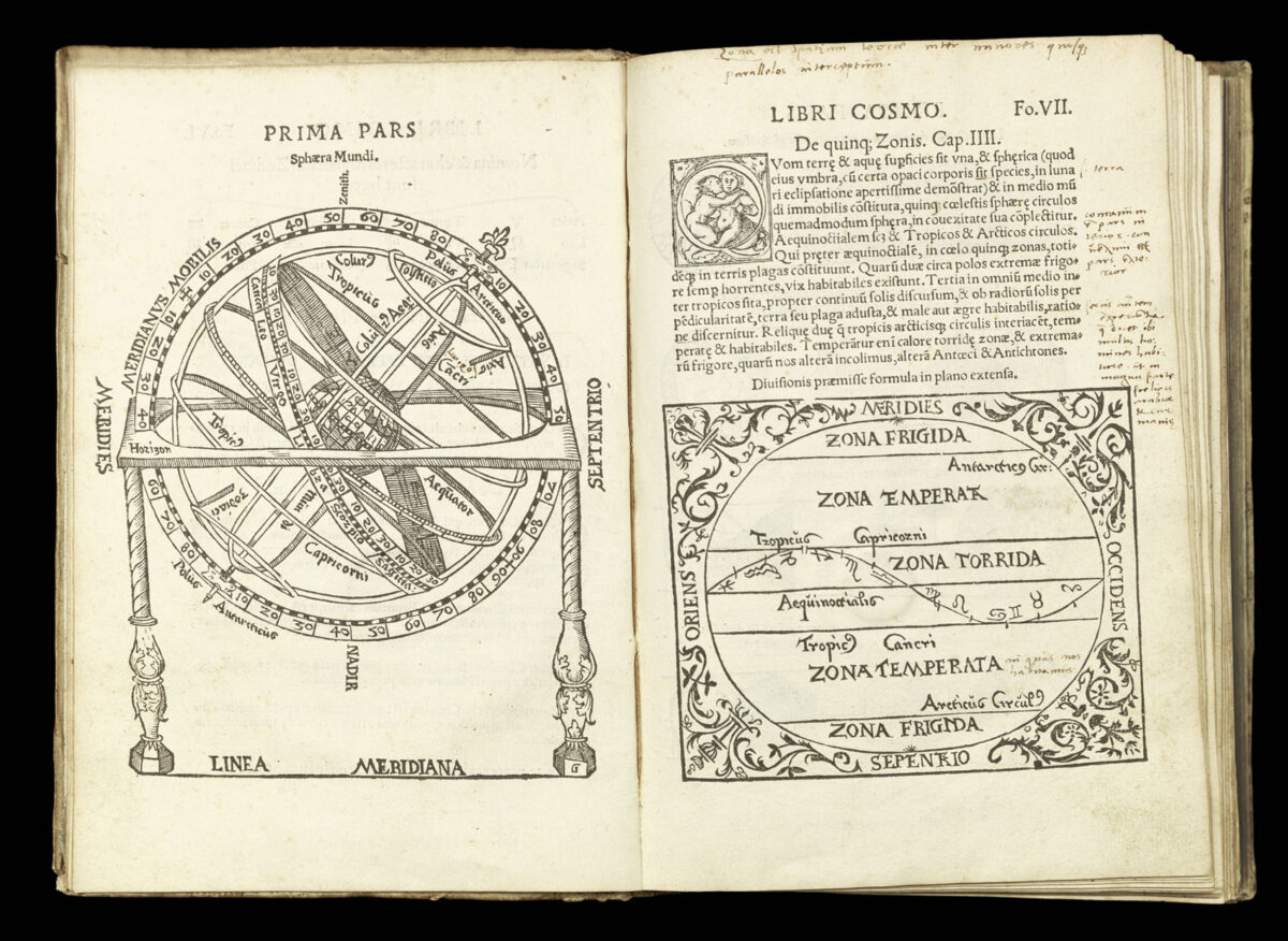 APIANUS, Petrus; Gemma Frisius Cosmographia,