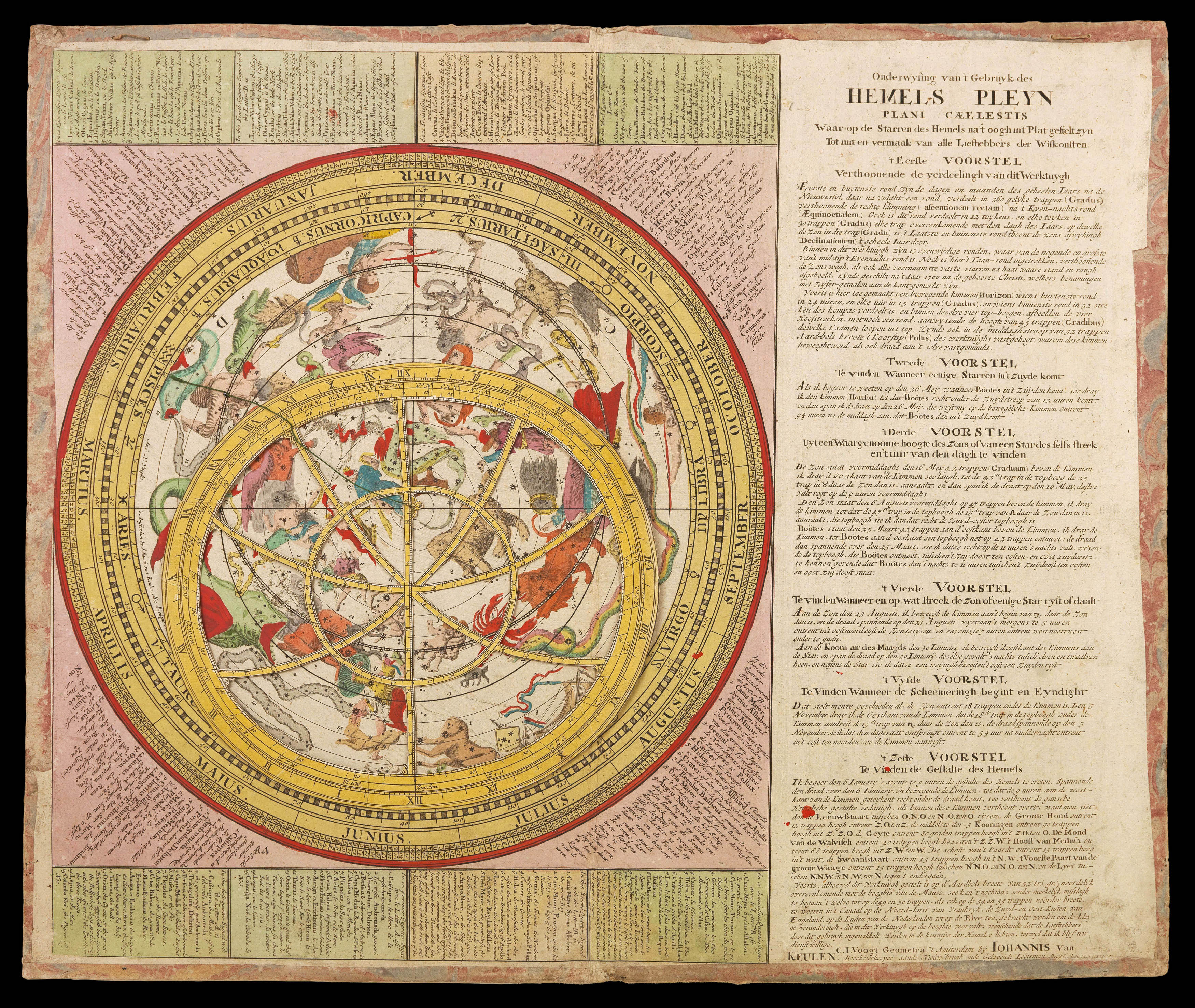 VOOGHT, Claes Jansz. [after] Jan Jansz STAMPIOEN Onderwysing van't Gebruyk des Hemels Pleyn
