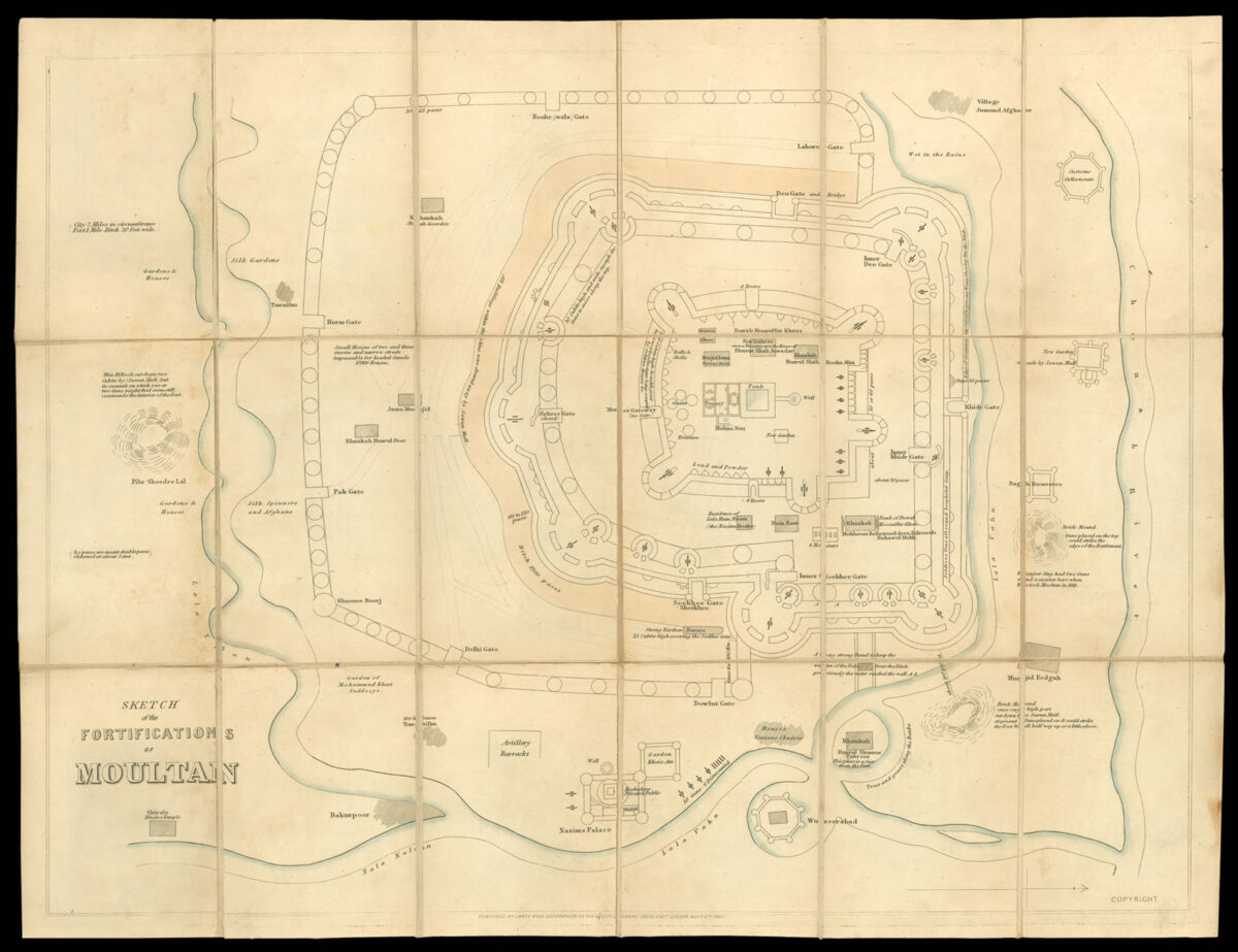 WYLD, James Sketch of the Fortifications of Moultan.