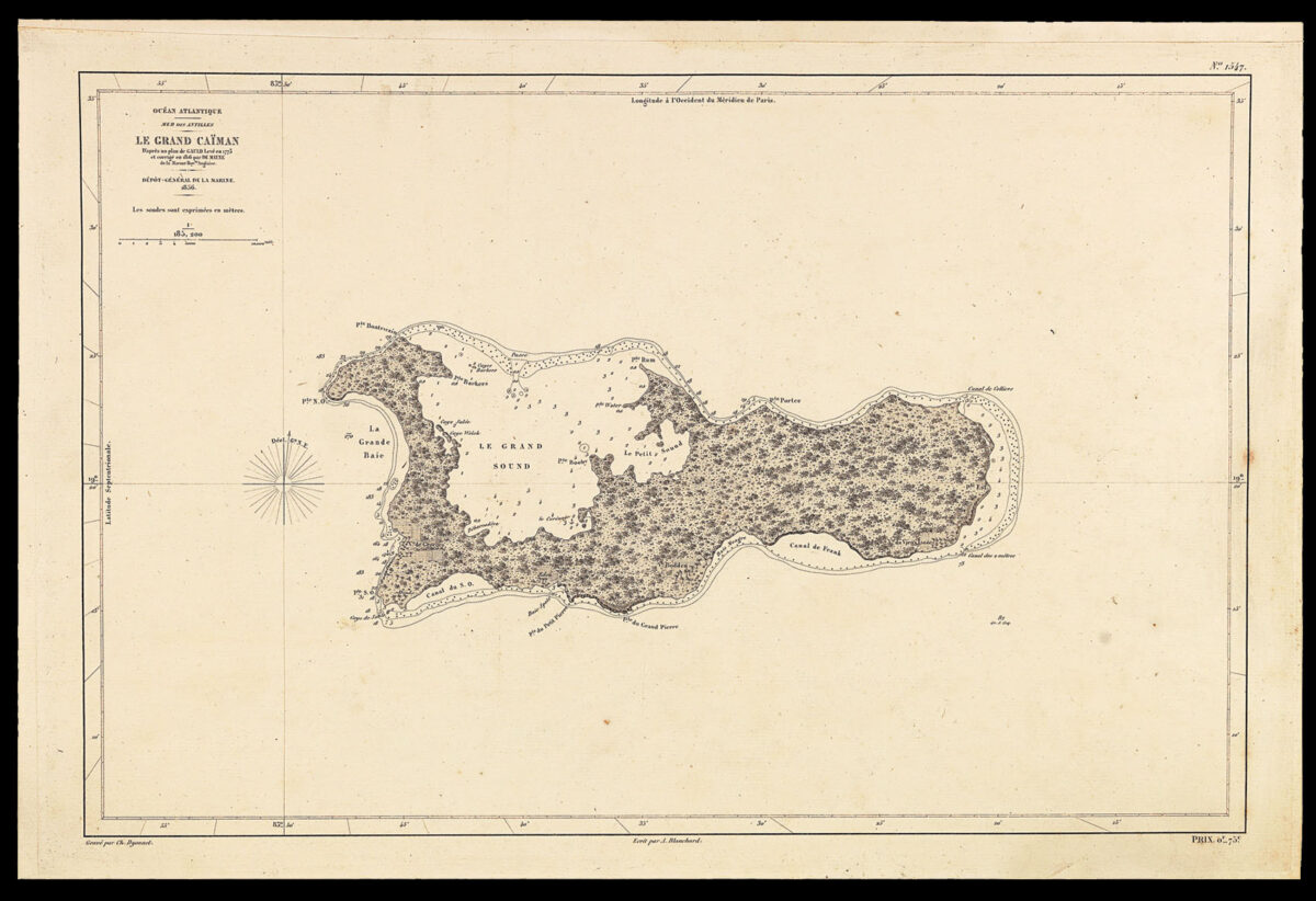 DÉPÔT-GÉNÉRAL DE LA MARINE Océan Atlantique. Mer des Antilles. Le Grand Caïman...