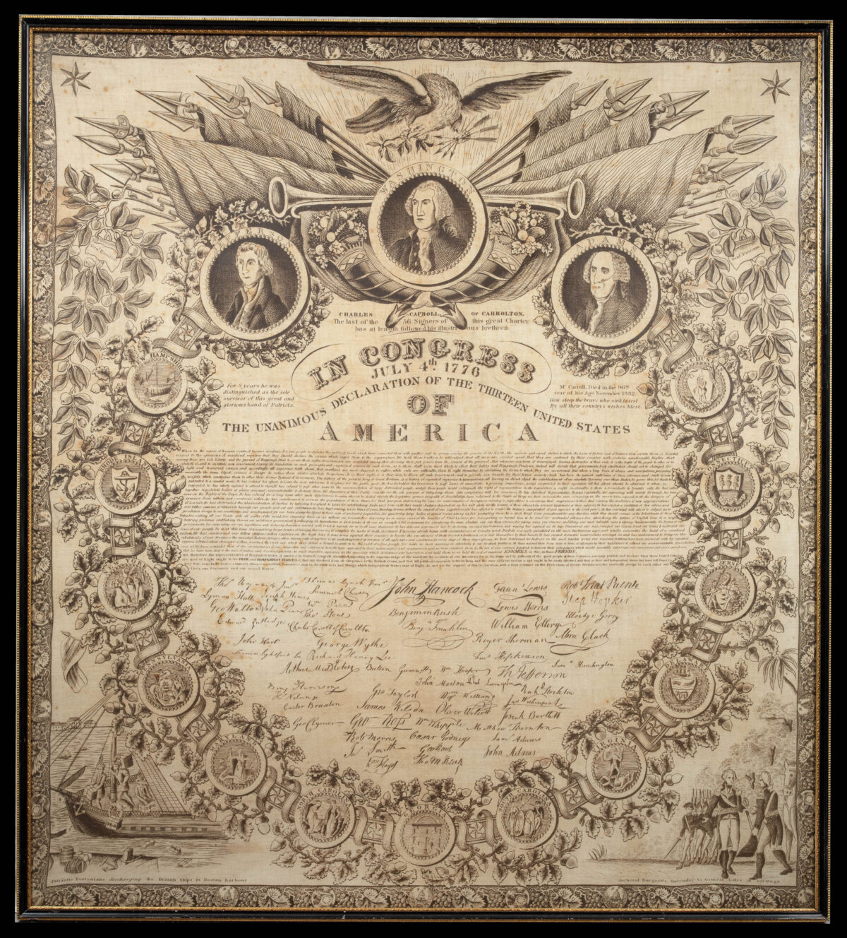[WOODRUFF, William and John BINNS, after] In Congress, July 4th. 1776. The Unanimous Declaration of the Thirteen United States of America.