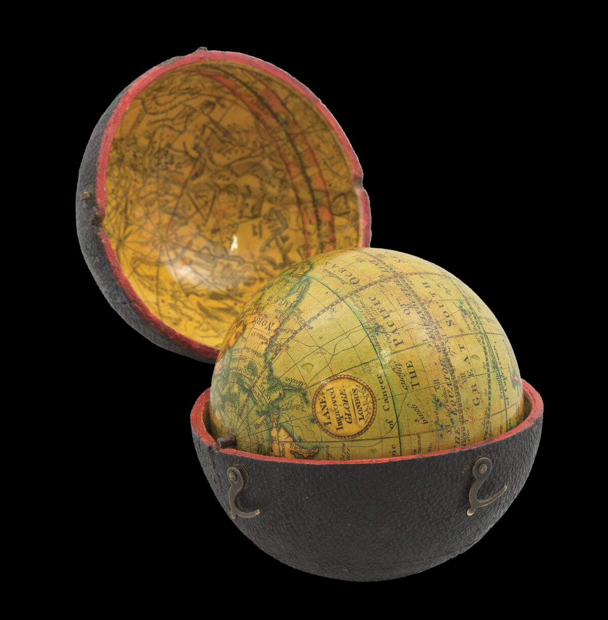 LANE, [Thomas after ADAMS, Dudley and FERGUSON, James] Lane's Improved Pocket Globe [and Lane's Celestial Globe].