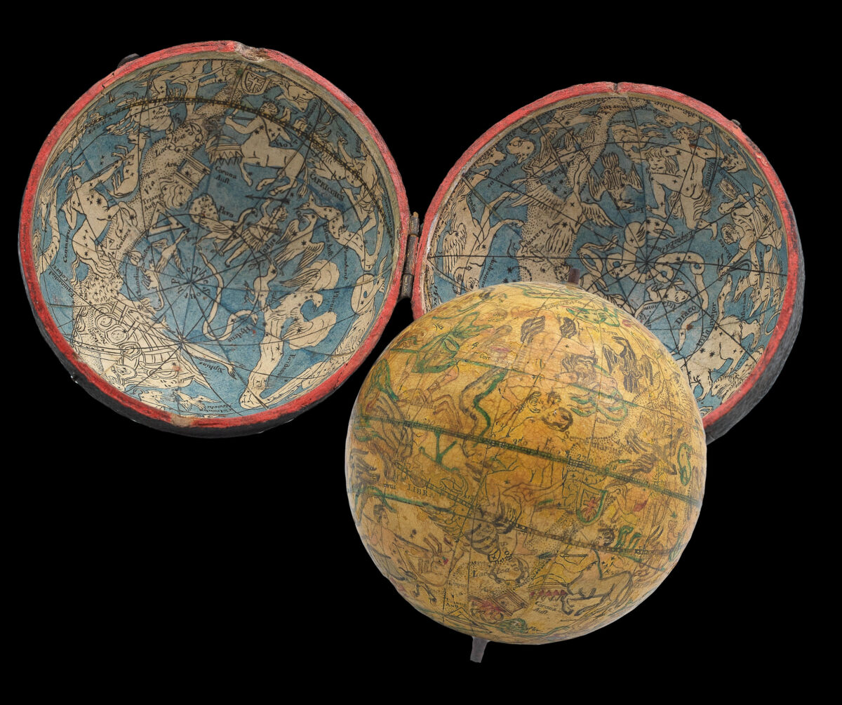 LANE, [Thomas after ADAMS, Dudley and FERGUSON, James] Lane's Improved Pocket Globe [and Lane's Celestial Globe].
