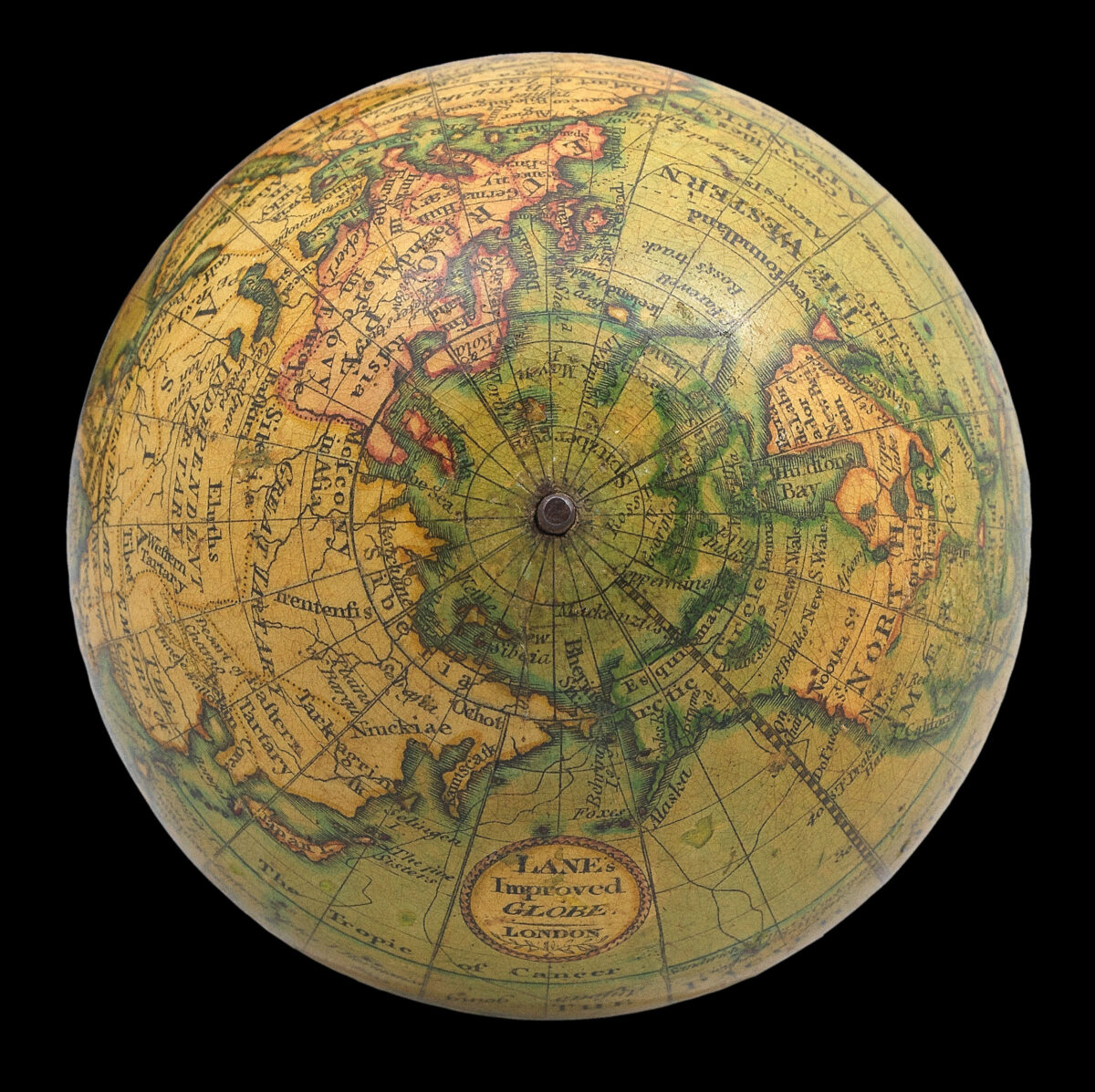LANE, [Thomas after ADAMS, Dudley and FERGUSON, James] Lane's Improved Pocket Globe [and Lane's Celestial Globe].