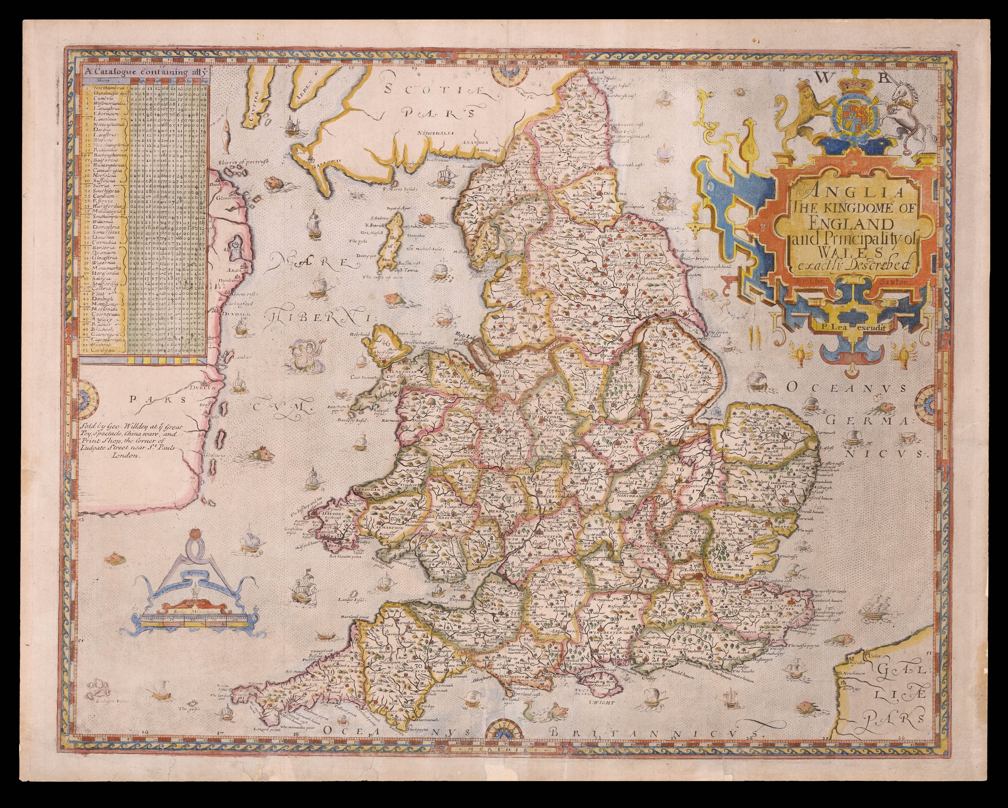 SAXTON, Christopher Anglia the Kingdom of England and the Principality of Wales