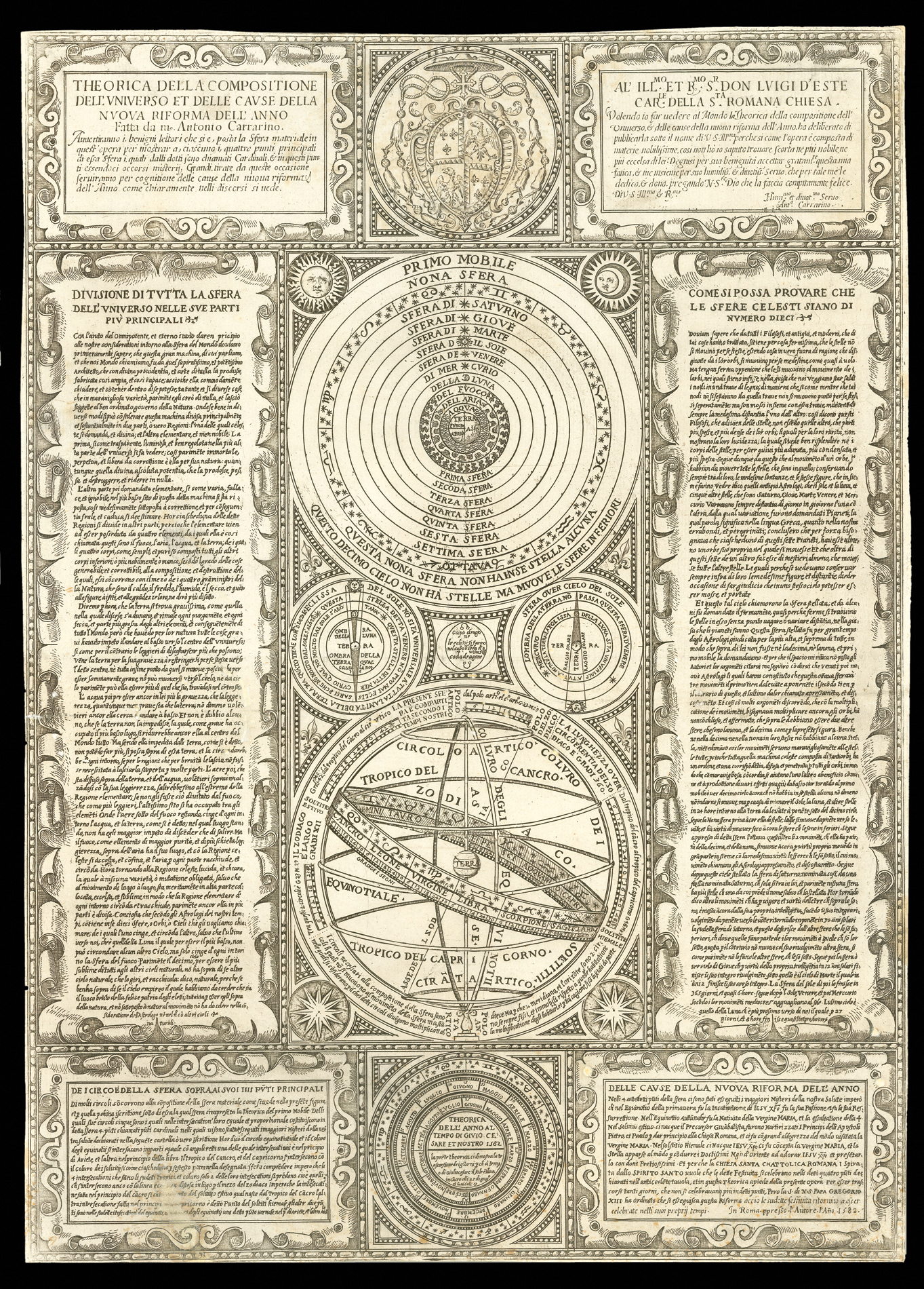 CARRARINO, Antonio Theorica della Compositione dell'Universo et delle cause della Nuova riforma dell'anno