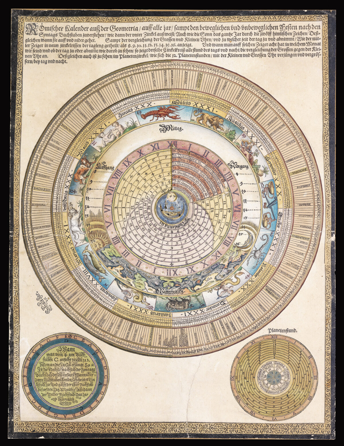 [Anonymous] Roemischer Kalender auss der Geometrica,