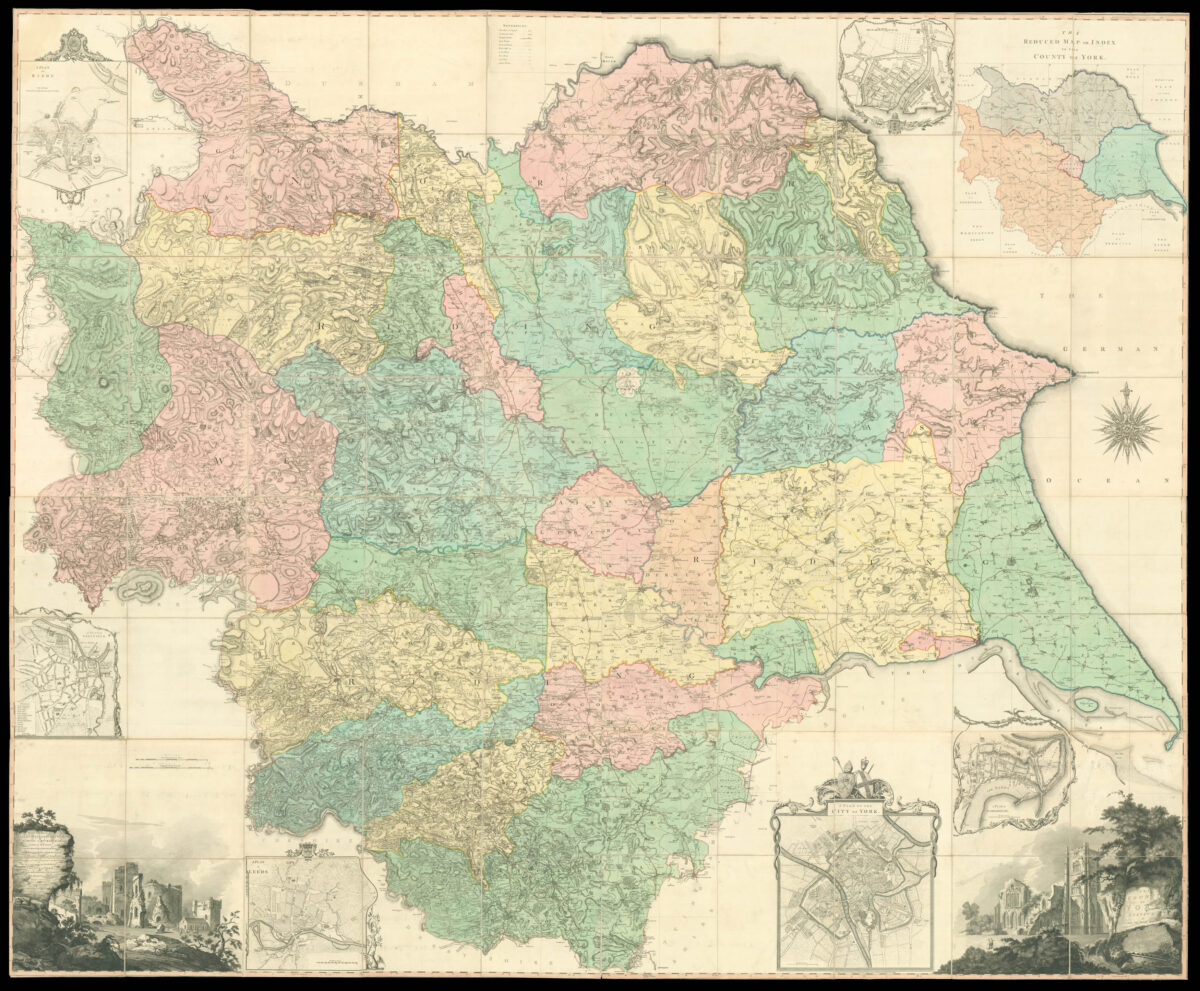 JEFFERYS, Thomas [Yorkshire] The County of York Survey'd in MDCCLXVII, VIII, IX and MDCCLXX.