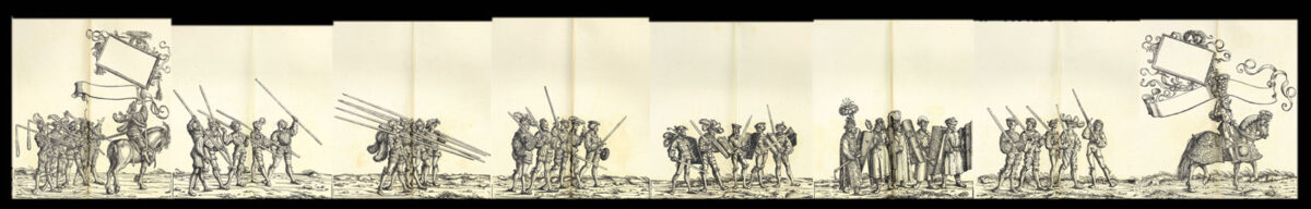 DURER, Albrecht, BURGKMAIER, Hans & TREITZSAURWEIN, Marx. Kaiser Maximilians I. Triumph. Le Triomphe de l'Empereur Maximilien I... d'Après les Desseins de Hans Burgmair. [Together with:] Ehrenpforte. Arc Triomphal de l'Empereur Maximilien I... d'Après les Dessins d'Albert Durer.