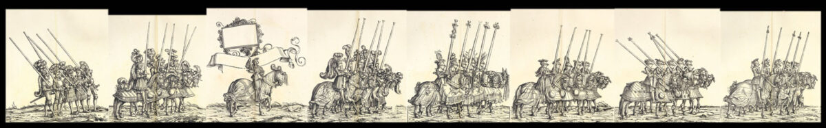 DURER, Albrecht, BURGKMAIER, Hans & TREITZSAURWEIN, Marx. Kaiser Maximilians I. Triumph. Le Triomphe de l'Empereur Maximilien I... d'Après les Desseins de Hans Burgmair. [Together with:] Ehrenpforte. Arc Triomphal de l'Empereur Maximilien I... d'Après les Dessins d'Albert Durer.