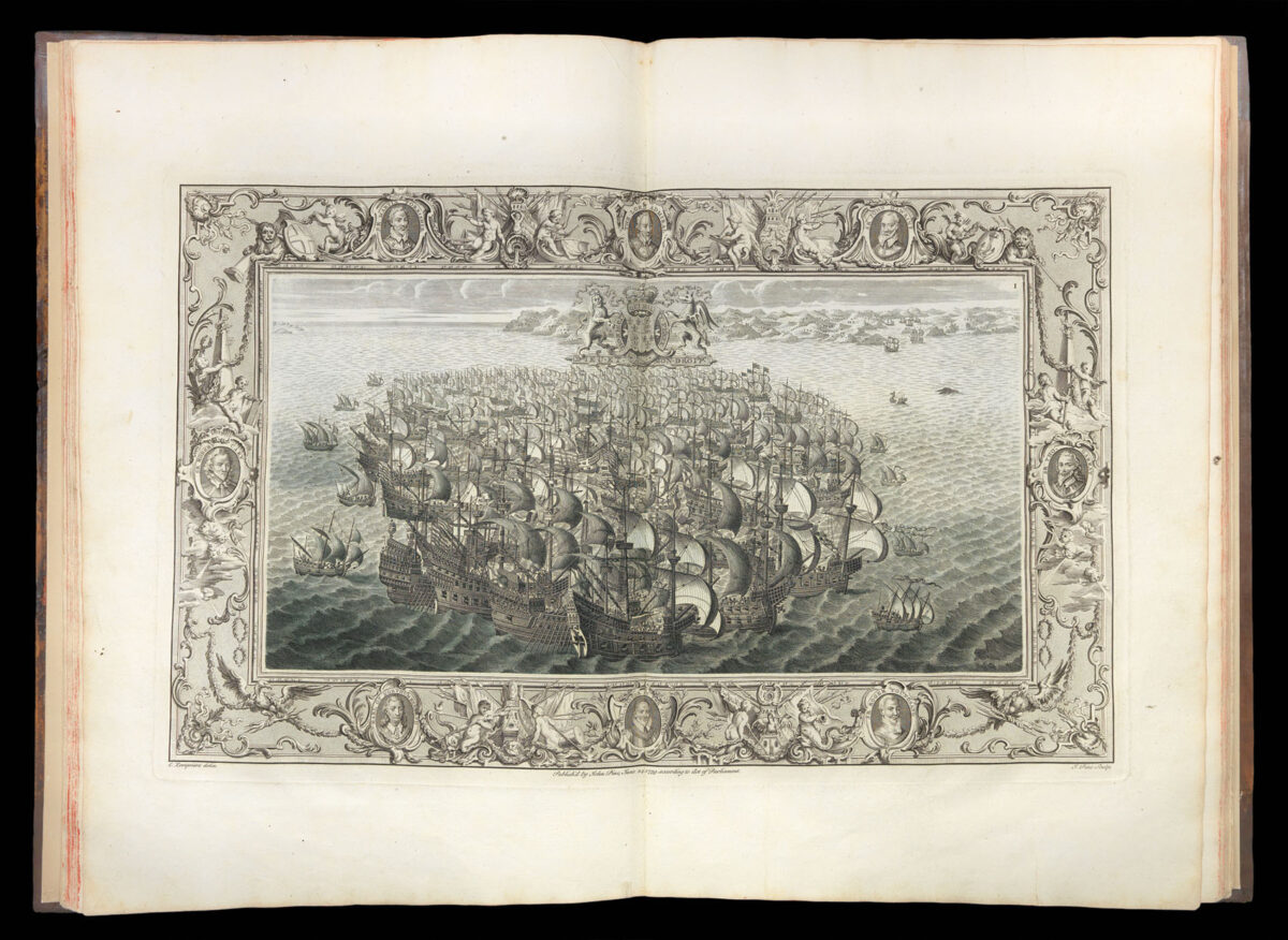 PINE, John The Tapestry Hangings of the House of Lords: Representing the several Engagements between the English and Spanish Fleets in the ever Memorable Year MDLXXXVIII...