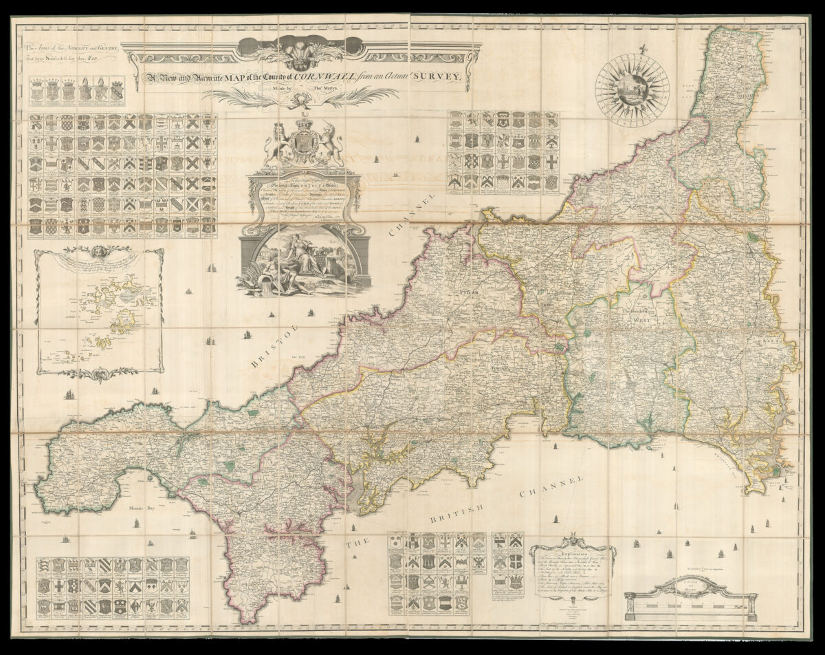 MARTYN, Thomas A New and Accurate Map of the County of Cornwall,