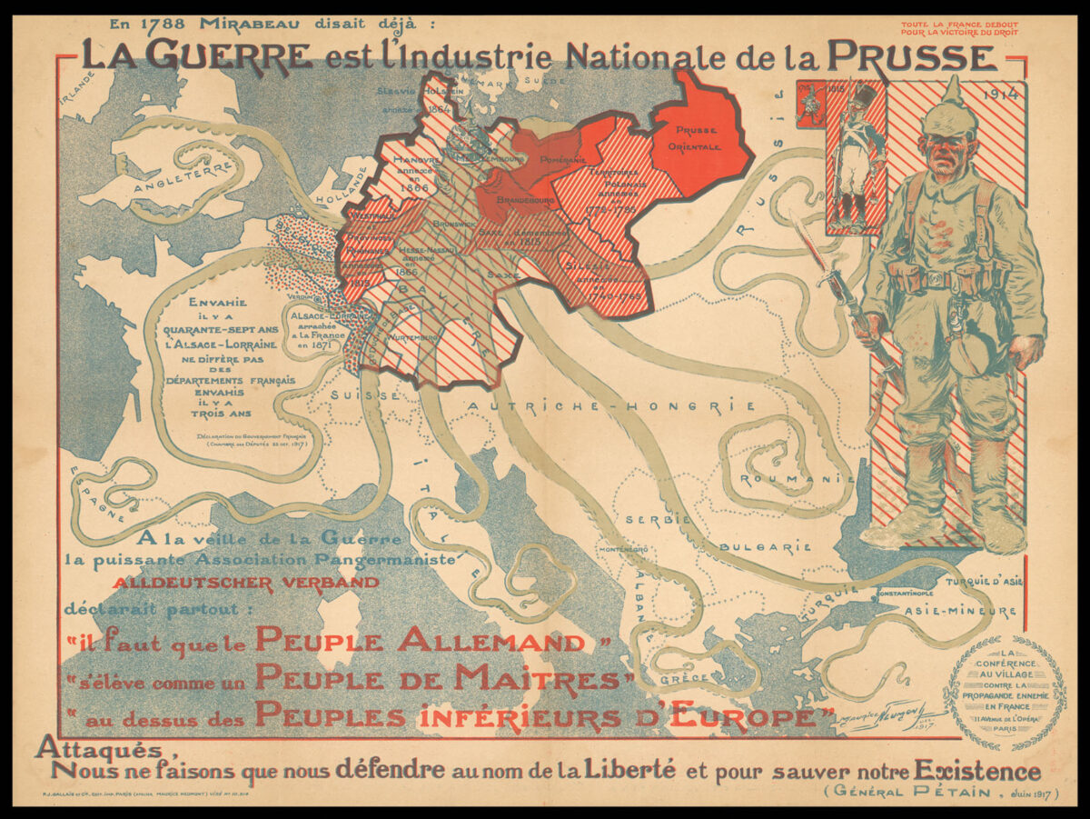 NEUMONT, Maurice La Guerre est l'industrie Nationale de la Prusse.