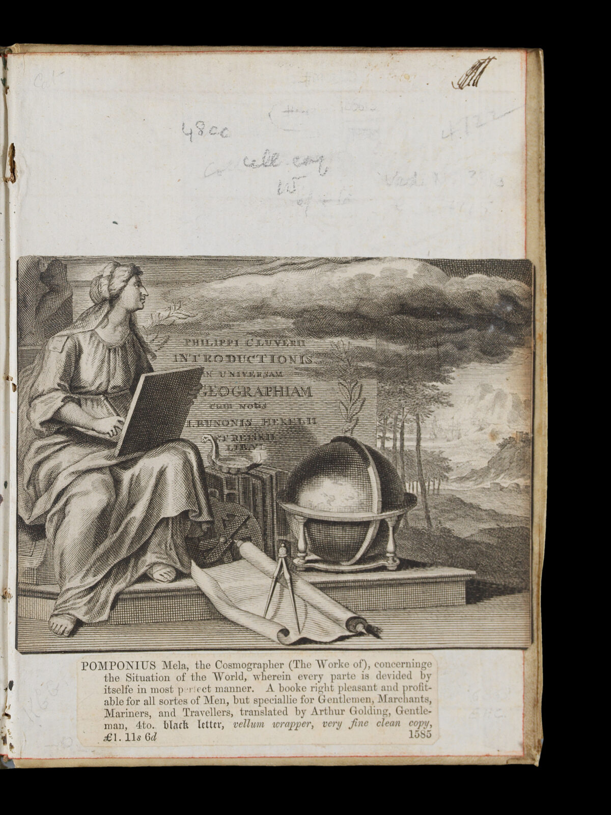 MELA, Pomponius. Pomponij Mellæ Cosmographi Geographi