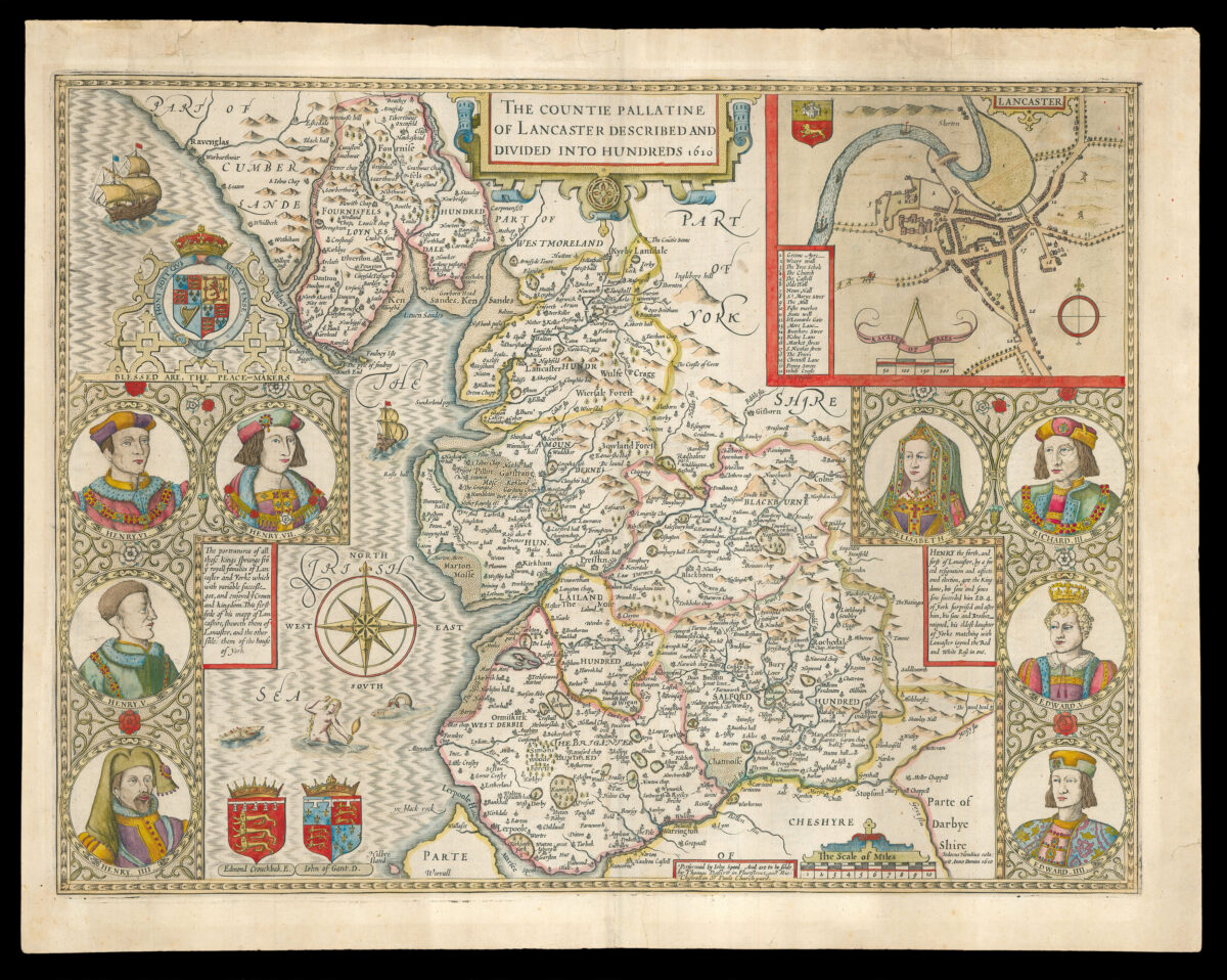 SPEED, John The Countie Pallatine of Lancaster Described and Divided into Hundreds 1610.