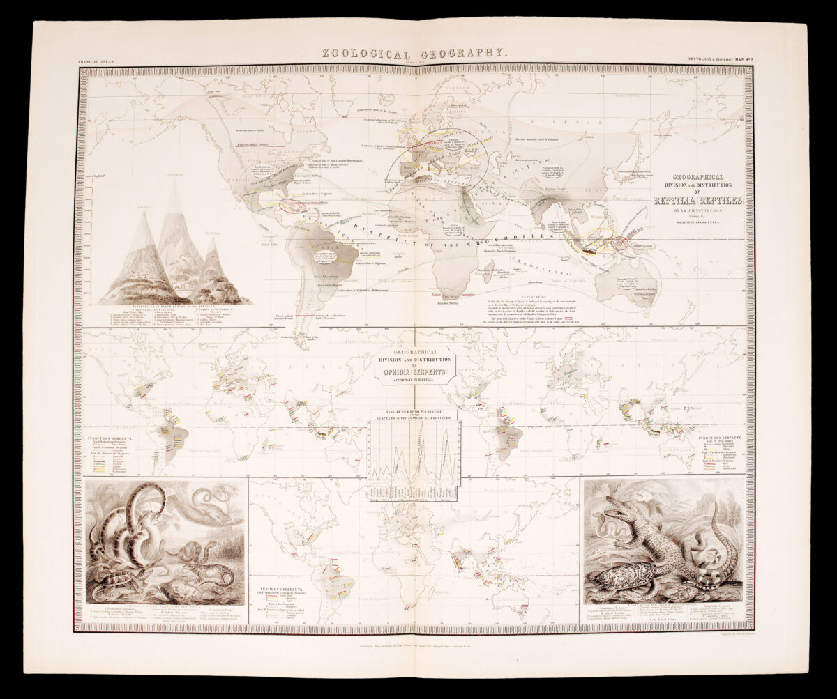 BERGHAUS, Henry; and Alexander Keith JOHNSTON The Physical Atlas;