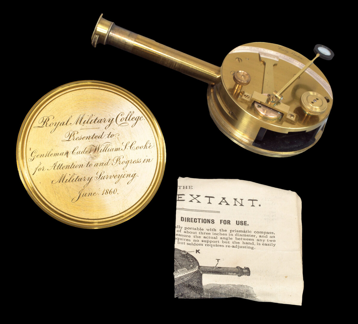 CARY, John Brass Box Sextant.