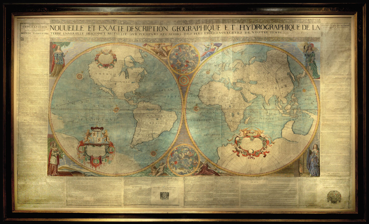 BOISSEAU, Jean; Pierre DUVAL; Francois & Gerard JOLLAIN Nouuelle et exacte description geographique et hydrographique de la terre universelle