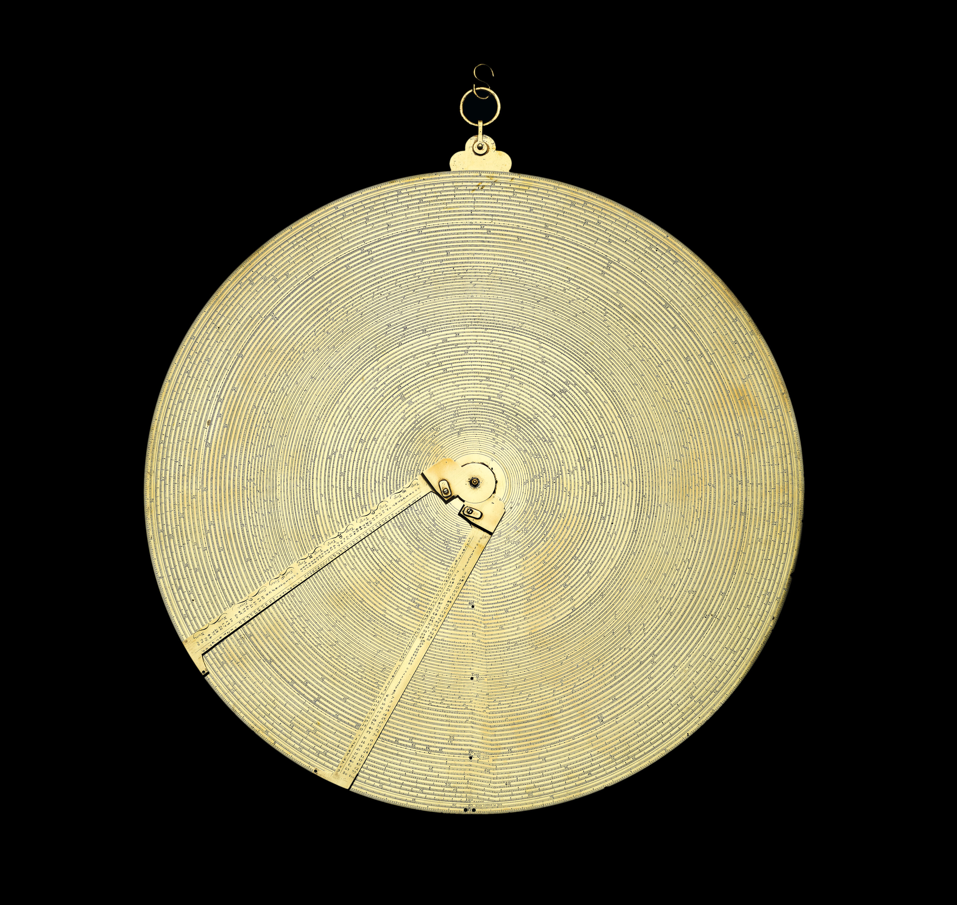 [?MARKE, John] [Brass Astrolabe and Slide Rule]