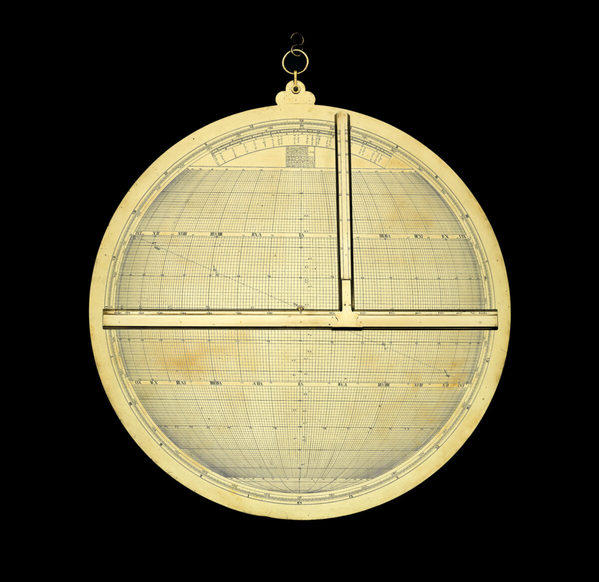[?MARKE, John] [Brass Astrolabe and Slide Rule]