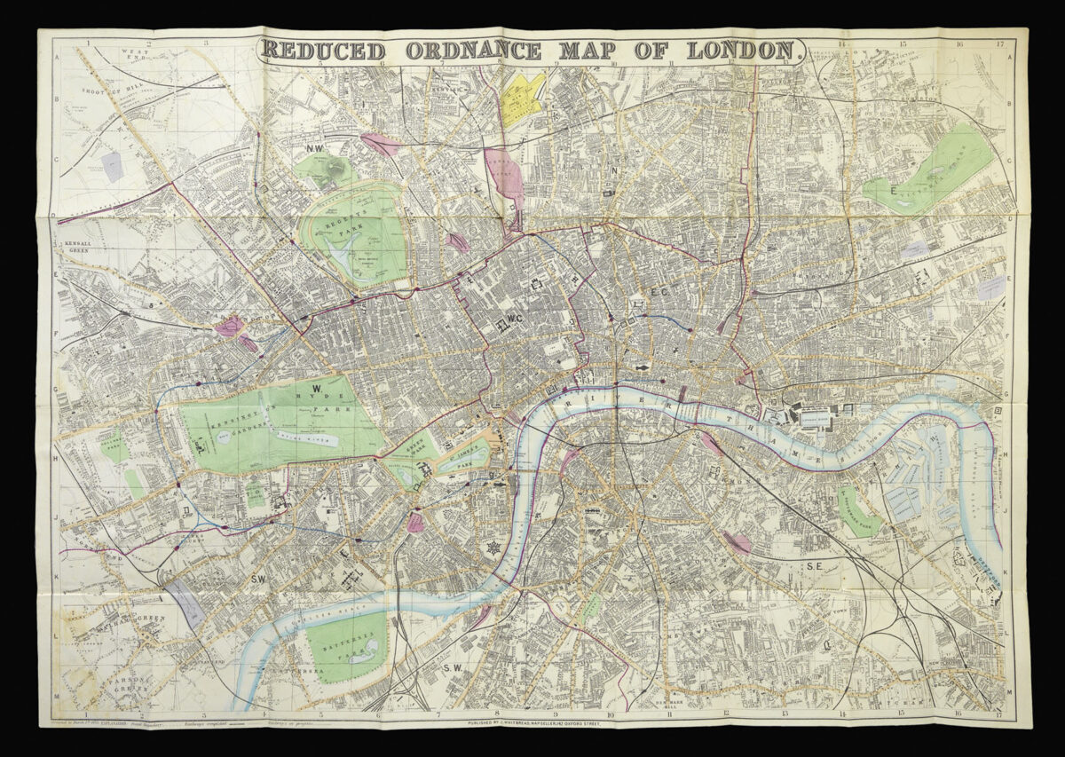 WHITBREAD, Josiah Reduced Ordnance Map of London.