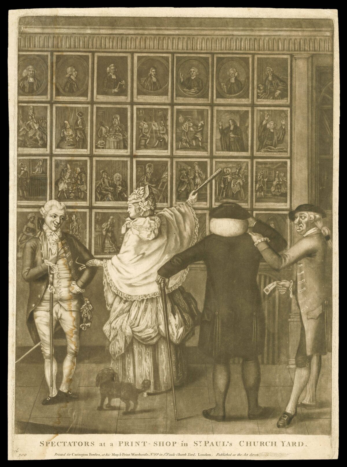 SMITH, John Raphael Spectators at a Print-Shop in St. Paul's Church Yard.