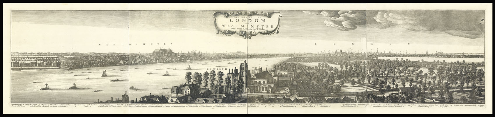 HOLLAR, Wenceslaus The Prospect of London and Westminster