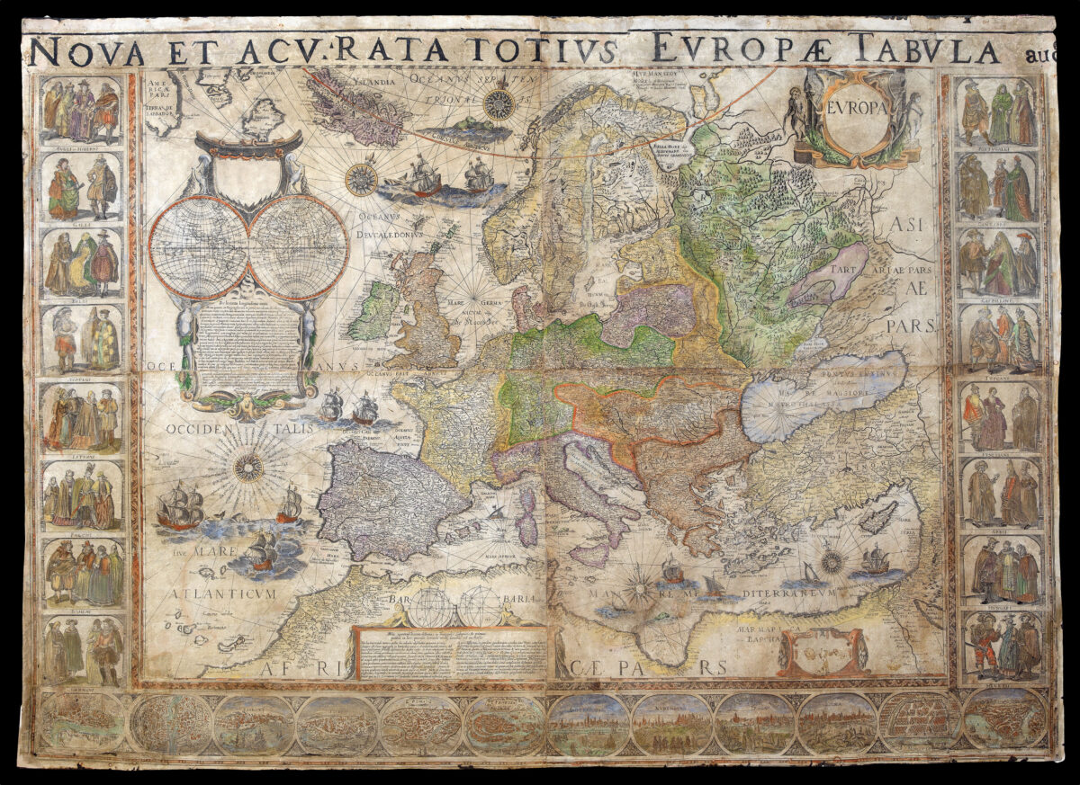 BLAEU, Willem [Set of the maps of the four continents].