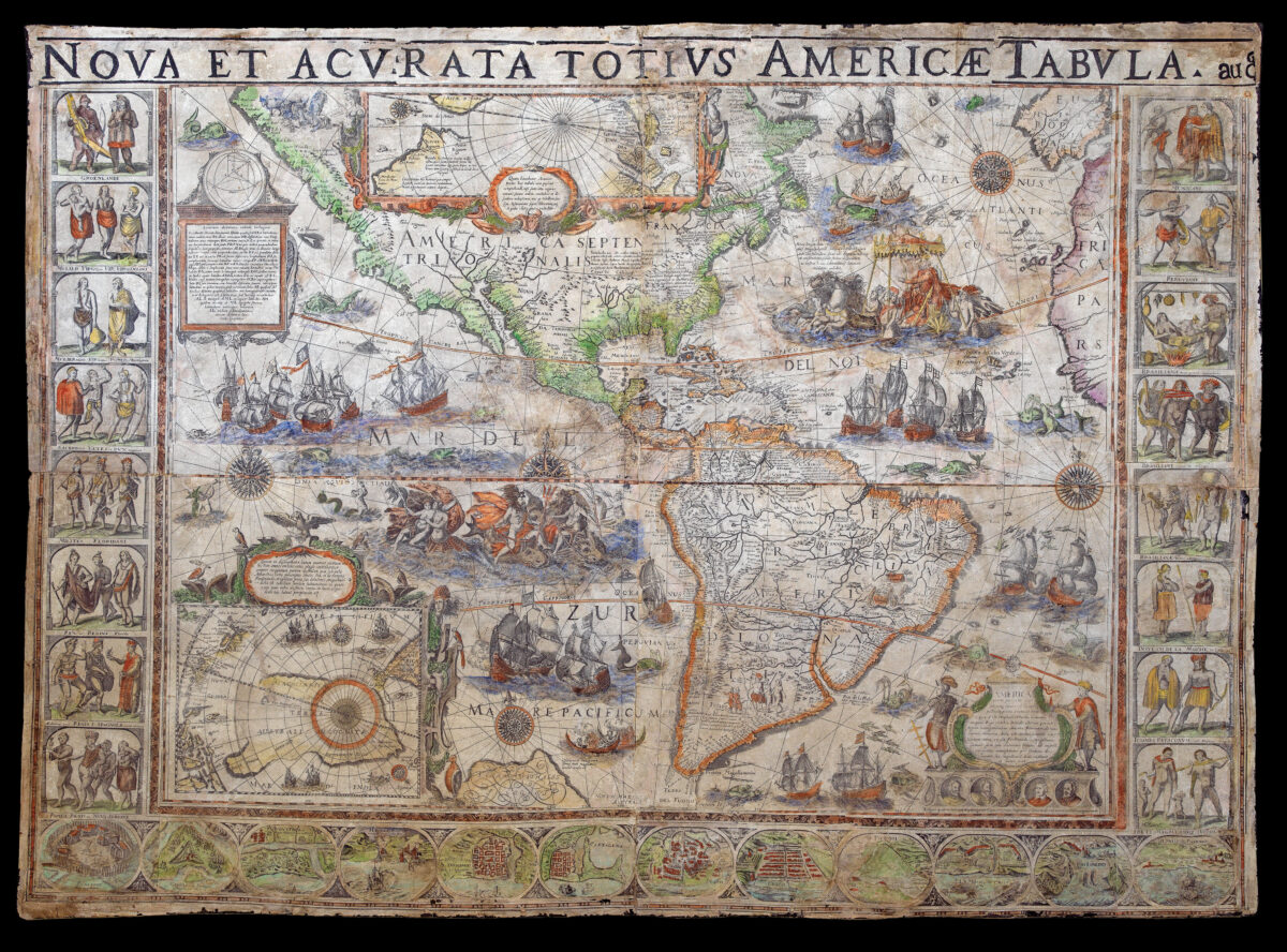 BLAEU, Willem [Set of the maps of the four continents].