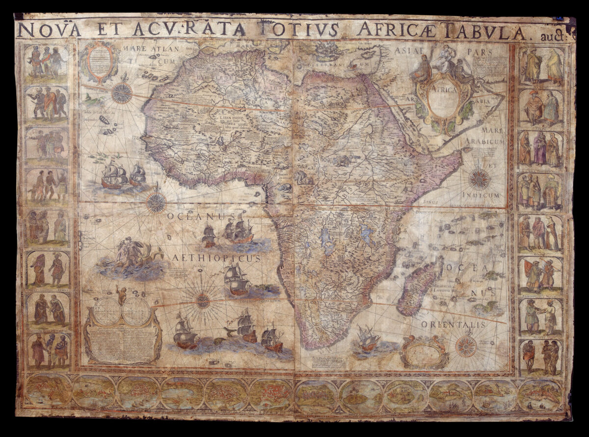 BLAEU, Willem [Set of the maps of the four continents].