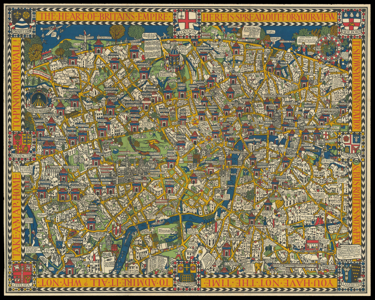 GILL, Macdonald The Wonderground Map of London Town.